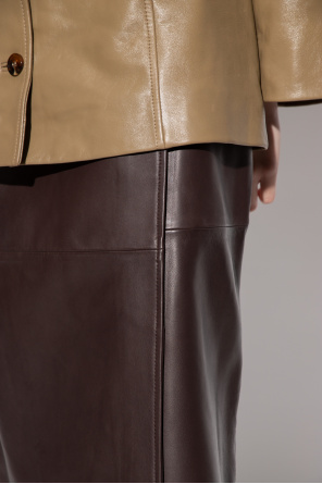 Samsøe Samsøe ‘Monica’ leather skirt