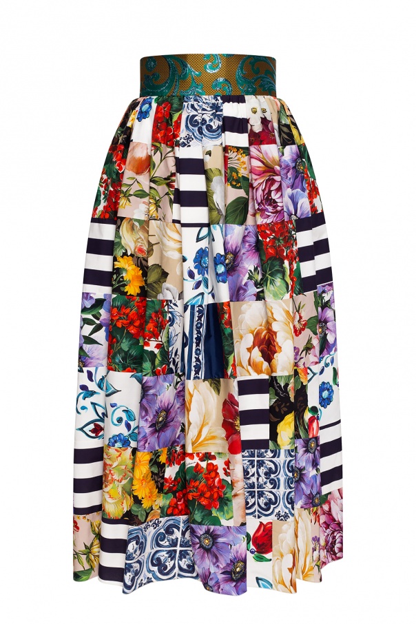 Сумка в стилі dolce print and gabbana Patterned skirt