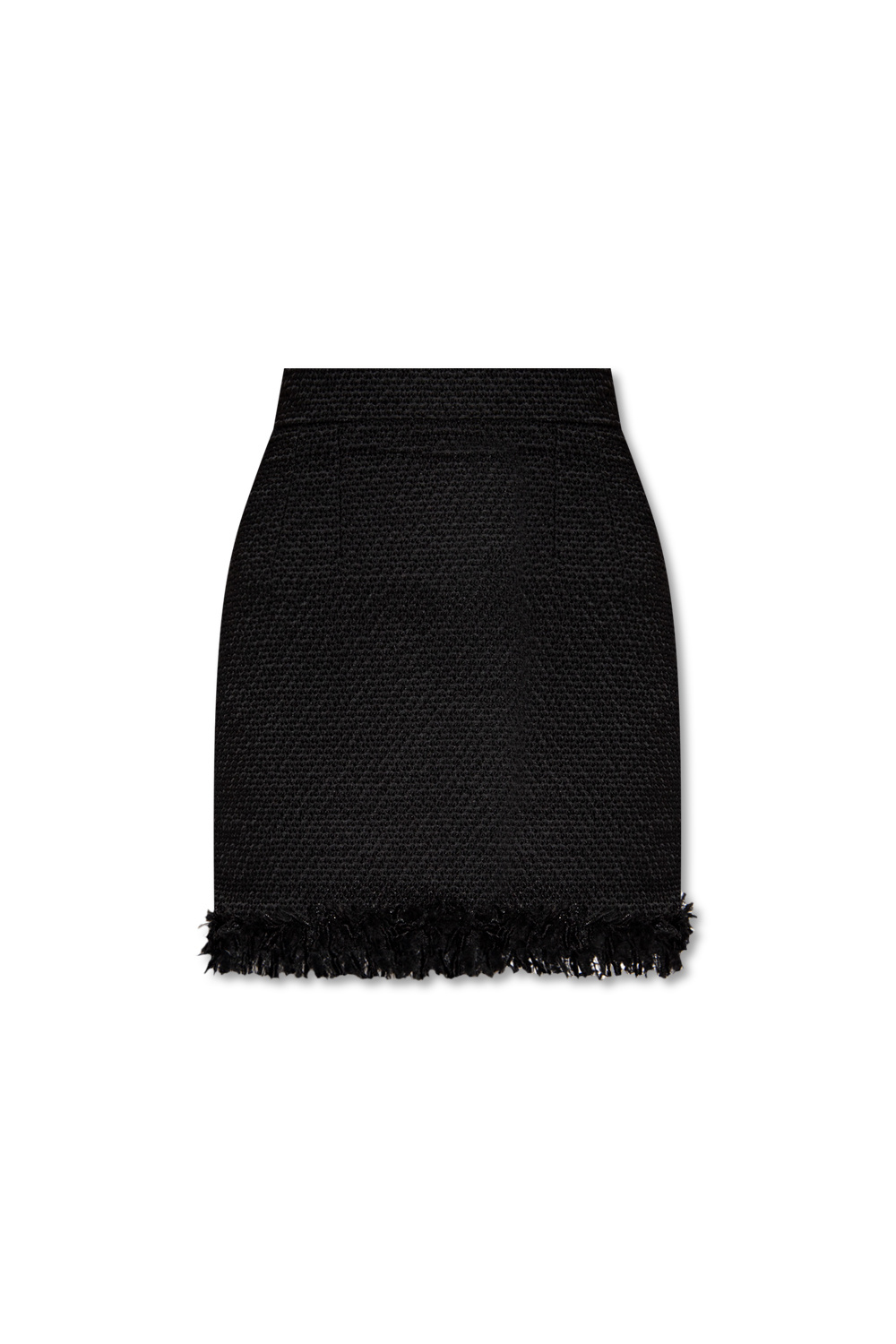 Dolce & Gabbana Palermo Handbag In Black Leather With Logo Bouclé skirt