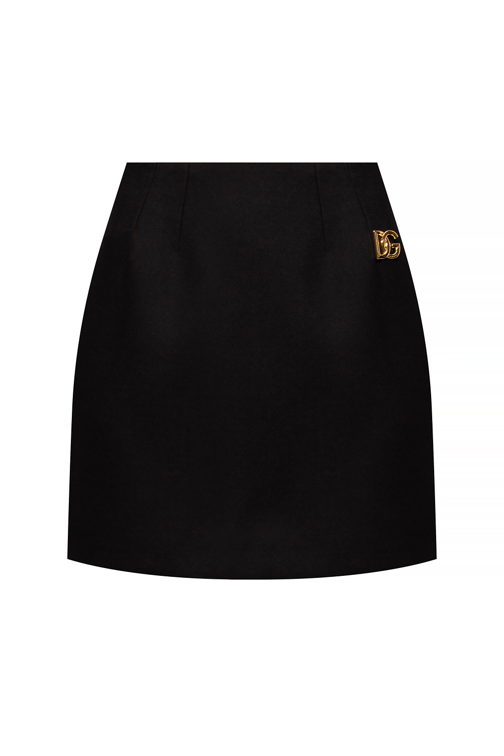 DOLCE & GABBANA JEANS WITH LOGO Logo-appliquéd skirt