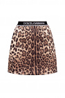 Dolce & Gabbana Graffiti Leather Card Holder With Logo Leopard-printed skirt