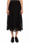 Dolce & Gabbana Pleated skirt with lace trim