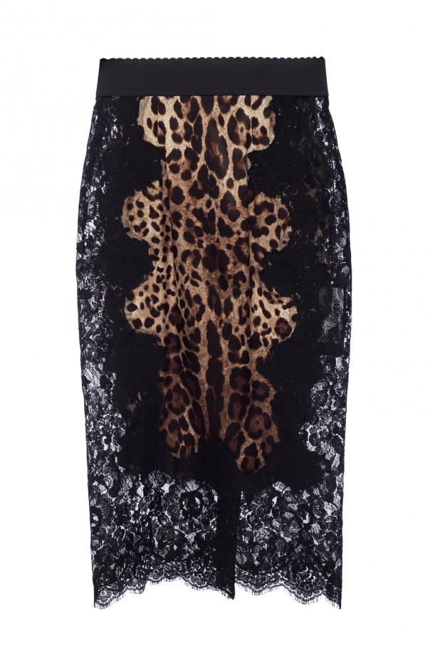 Lace-trimmed skirt od Dolce & Gabbana