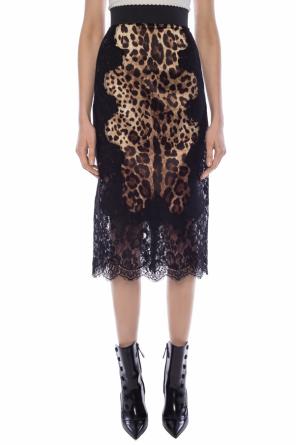 Dolce & Gabbana Lace-trimmed skirt