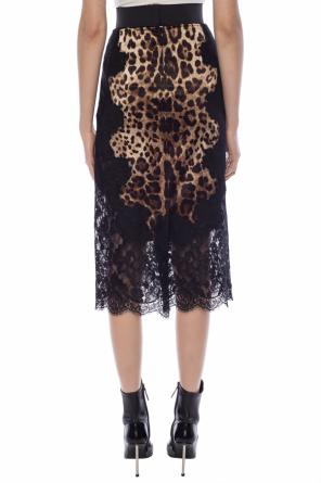 Dolce & Gabbana Lace-trimmed skirt