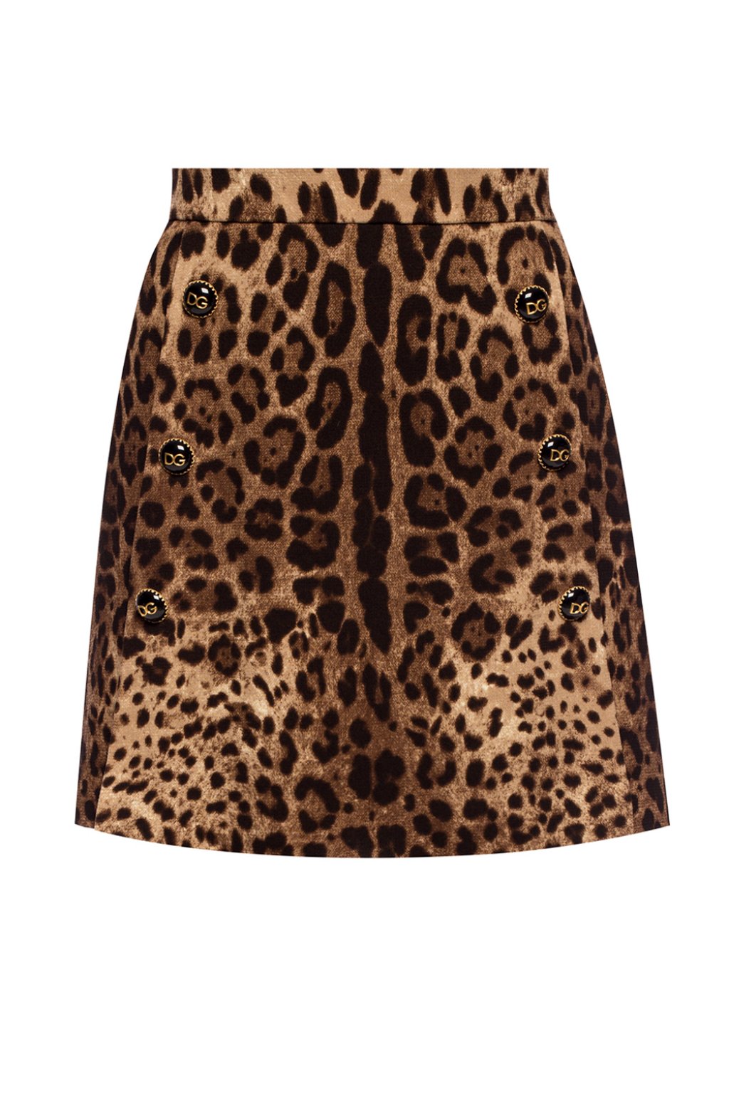 dolce and gabbana leopard skirt