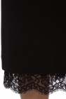 Dolce & Gabbana MĘŻCZYŹNI BUTY KLAPKI Lace trim pencil skirt