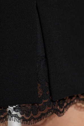 Dolce & Gabbana Wool Skirt with Lace Elements