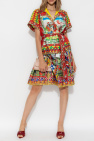 Dolce & Gabbana MULTICOLOUR Silk skirt with 'Caretto' pattern