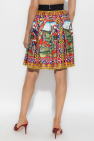 Dolce & Gabbana MULTICOLOUR Silk skirt with 'Caretto' pattern