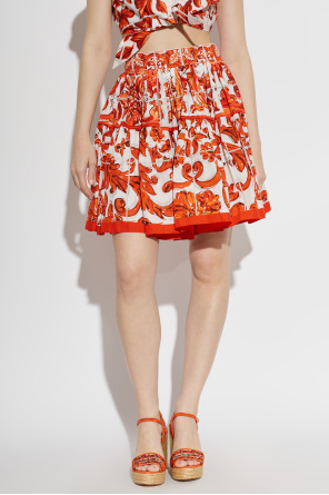 Dolce & Gabbana Saia com estampado "Majolica"