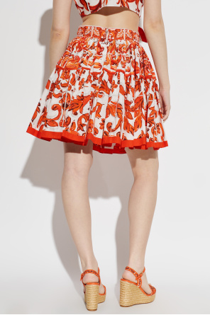 Dolce & Gabbana Saia com estampado "Majolica"