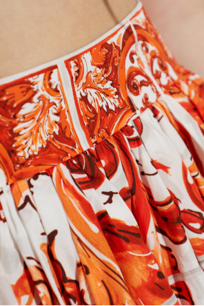Dolce & Gabbana Saia com estampado "Majolica"