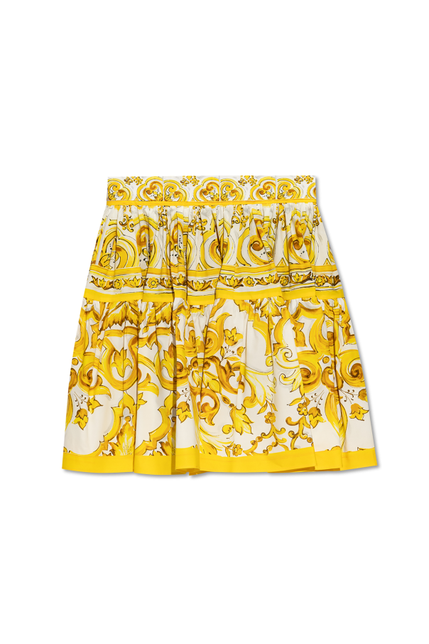 Dolce & Gabbana Spódnica z nadrukiem `Majolika`