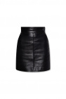 Dolce & Gabbana Kids bow detail shorts Leather skirt