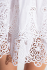 Dolce & Gabbana Polka-dot Silk Blouse Openwork skirt