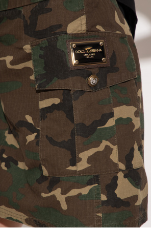 Dolce & Gabbana Short camo skirt