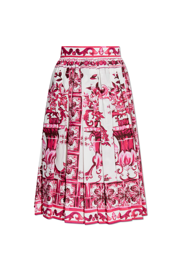 Dolce & Gabbana Skirt with Majolica pattern