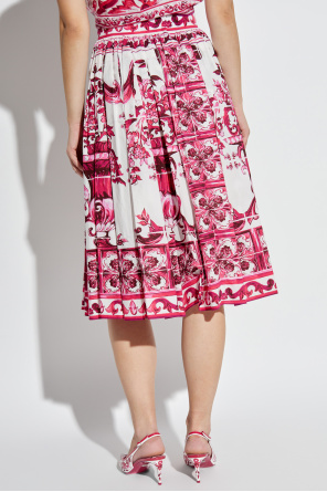 Dolce & Gabbana Skirt with Majolica pattern