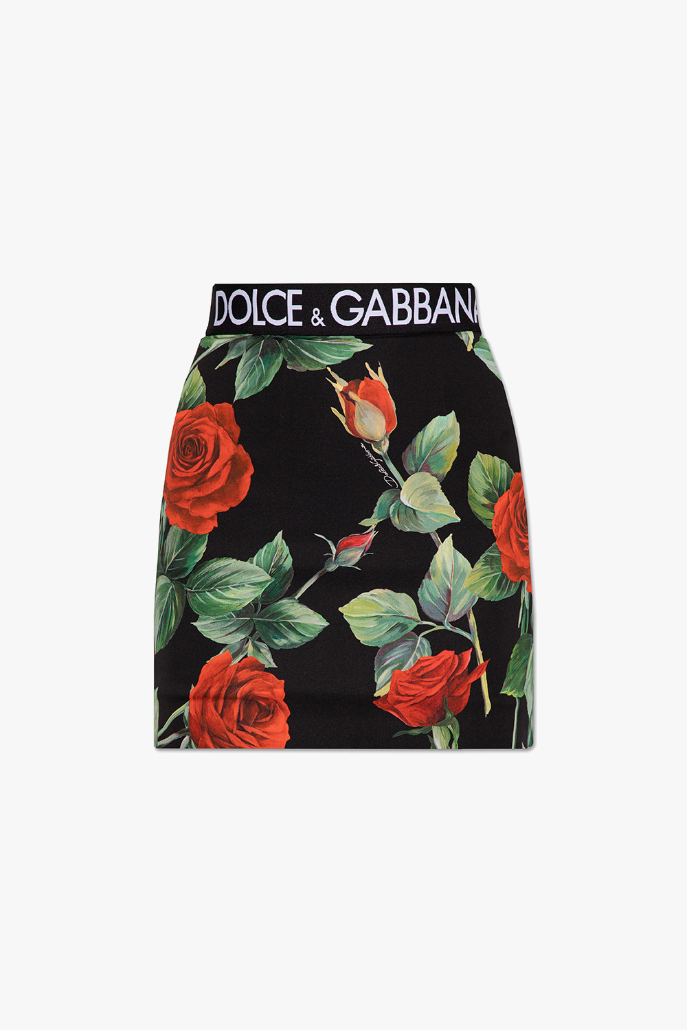 dolce neckline & Gabbana Skirt with floral motif