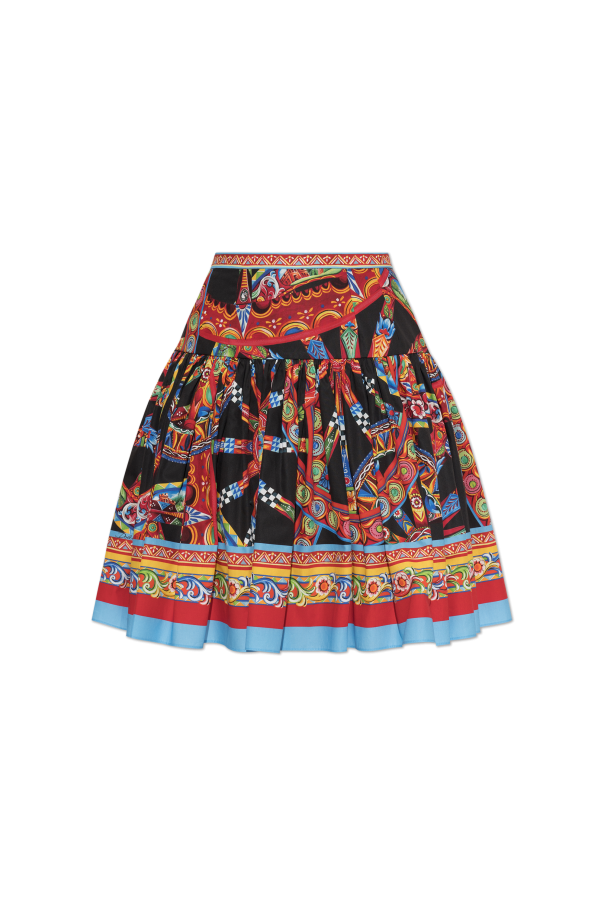 Skirt with 'Carretto' print od Dolce & Gabbana