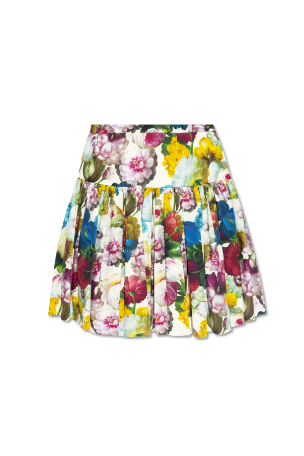 dolce knitted & Gabbana Skirt with floral motif