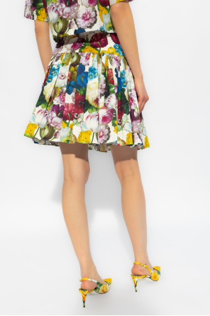 Dolce & Gabbana Spódnica z motywem kwiatowym
