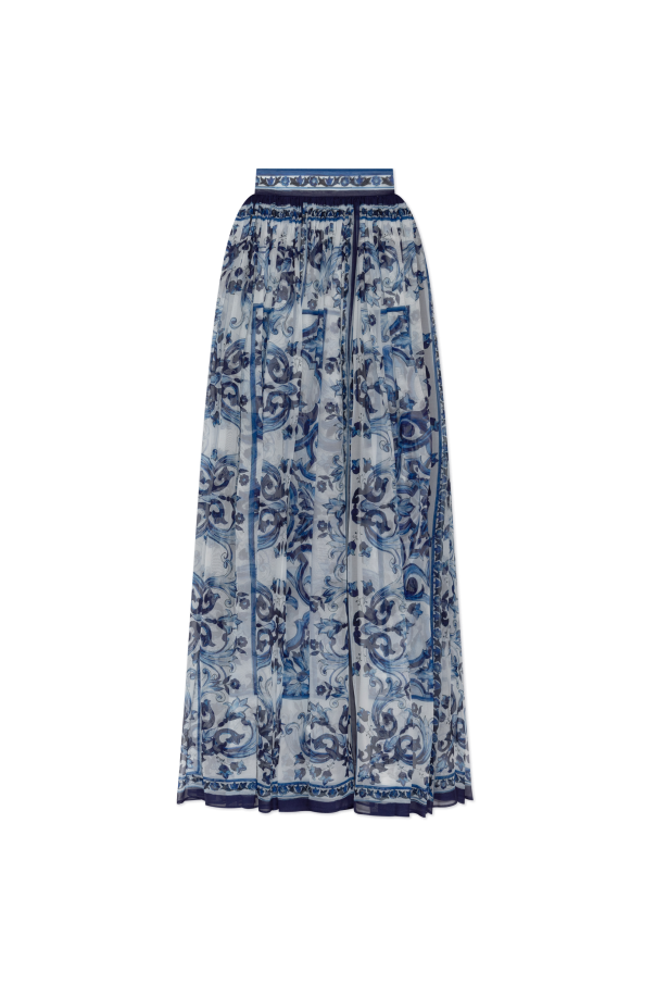 Silk skirt with print od Dolce & Gabbana