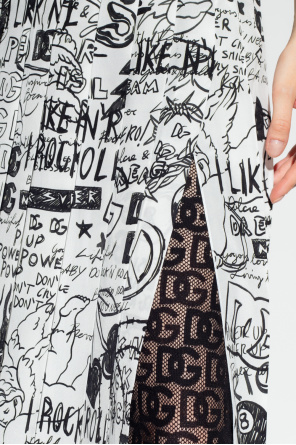Dolce chain-detail & Gabbana Pleated skirt