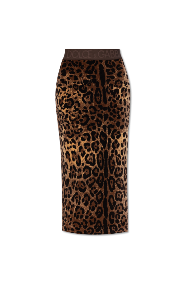 Dolce leopard & Gabbana Skirt with animal motif