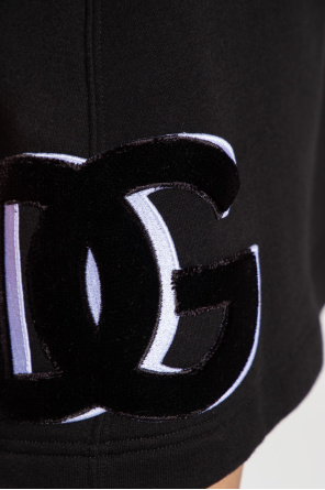 Dolce CLLR & Gabbana Dolce CLLR & Gabbana logo-knit cuffs felted jumper