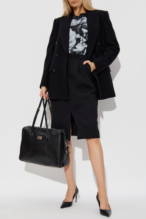 Dolce & Gabbana Wool skirt with front slit