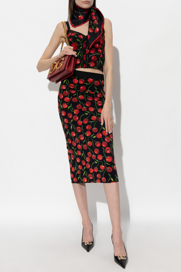 Dolce & Gabbana 'day Master' Shoes Printed skirt