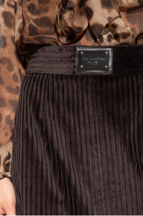 Dolce & Gabbana Sztruksowa spódnica