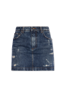 Dolce & Gabbana Distressed denim skirt