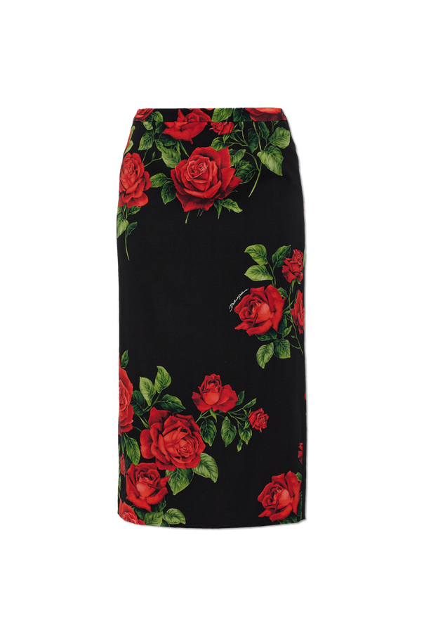 Silk skirt with floral motif od Dolce & Gabbana