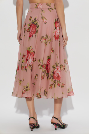 Dolce & Gabbana Seidenkleid mit Blumenmuster
