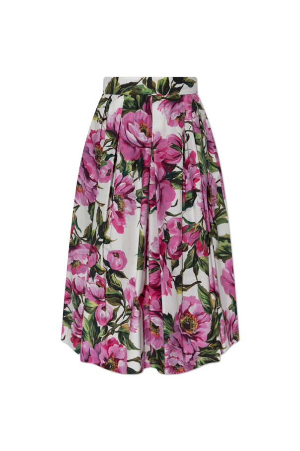 Skirt with floral motif od Dolce & Gabbana
