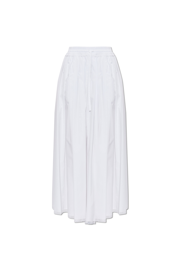 Cotton skirt with lace inserts od Dolce & Gabbana