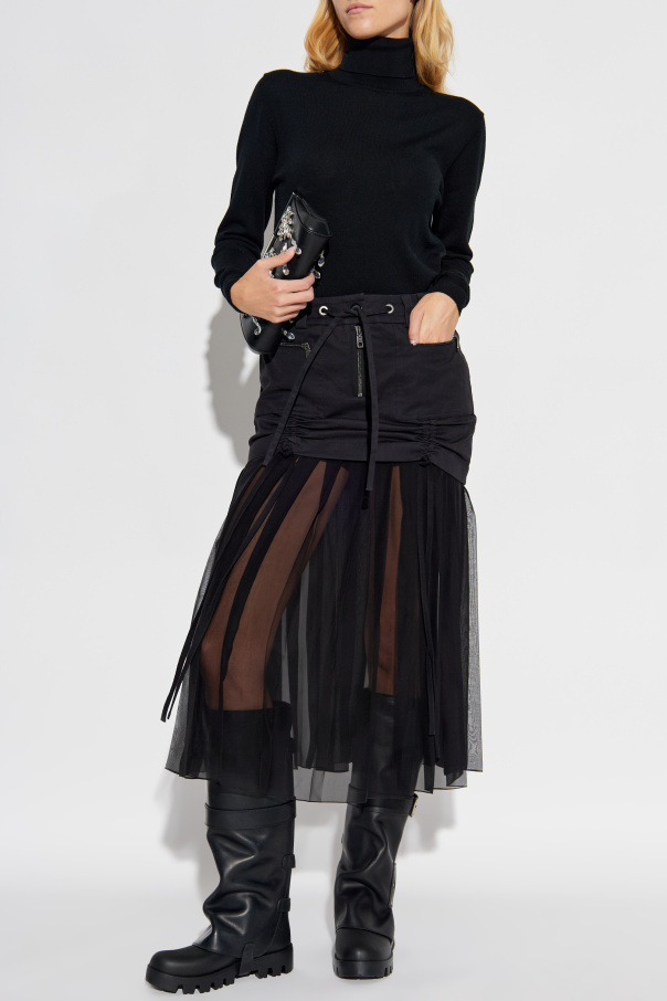 Dolce & Gabbana Rock mit plissiertem Saum