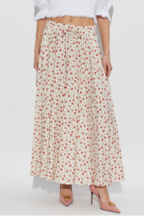 Dolce & Gabbana Seidenrock mit Blumenmuster