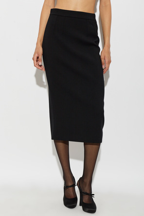 Dolce & Gabbana Wool skirt with back slit