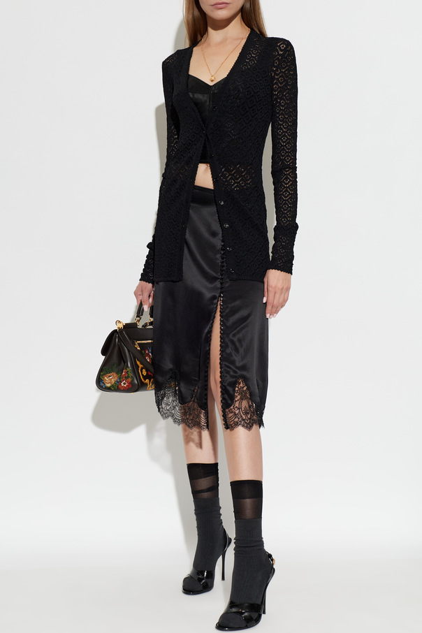 Dolce & Gabbana Skirt with Lace Trim