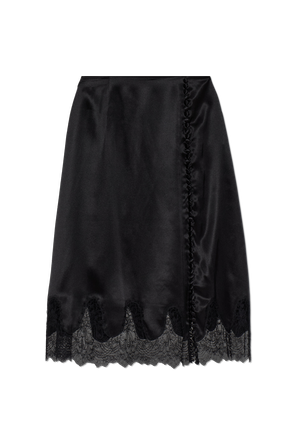 Skirt with Lace Trim