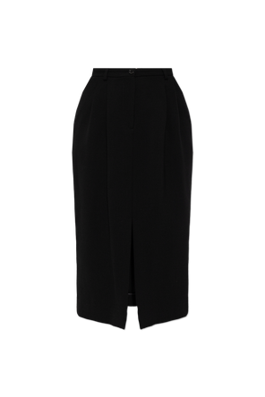 Wool pencil skirt
