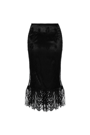 Lace midi skirt