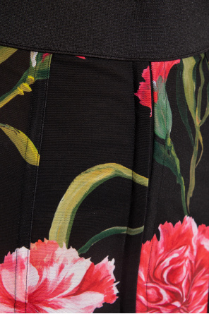 Dolce & Gabbana Printed Elaphe Baroque DG Sandals Floral skirt