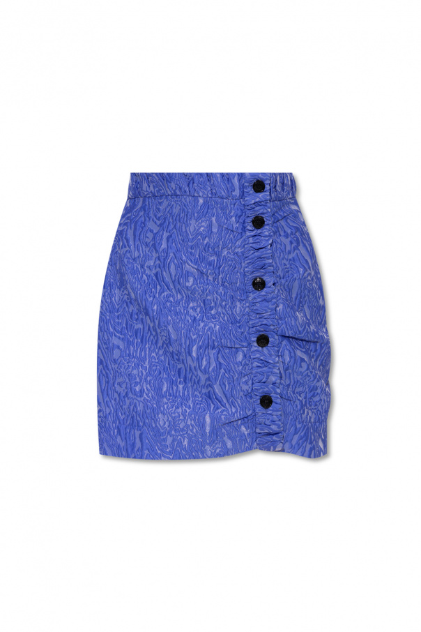 Ganni Textured skirt