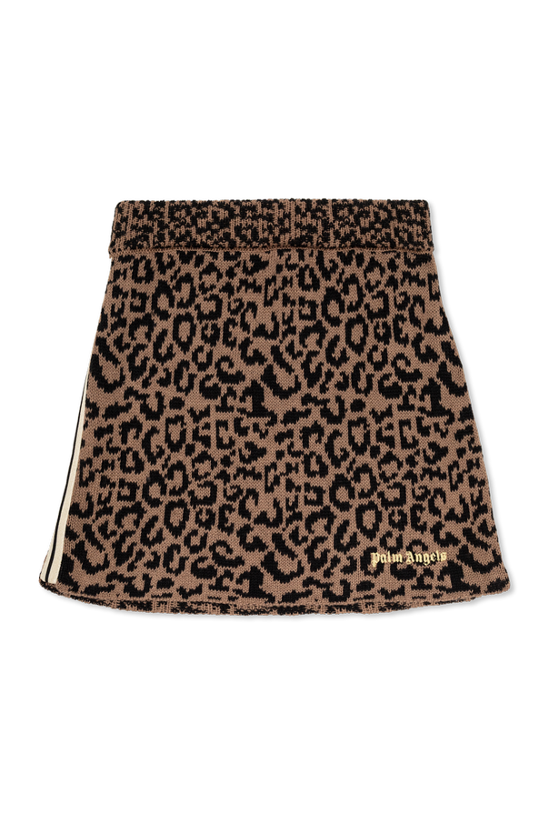 Skirt with Embroidered Logo od Palm Angels Kids