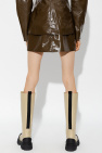 Ganni Faux leather skirt